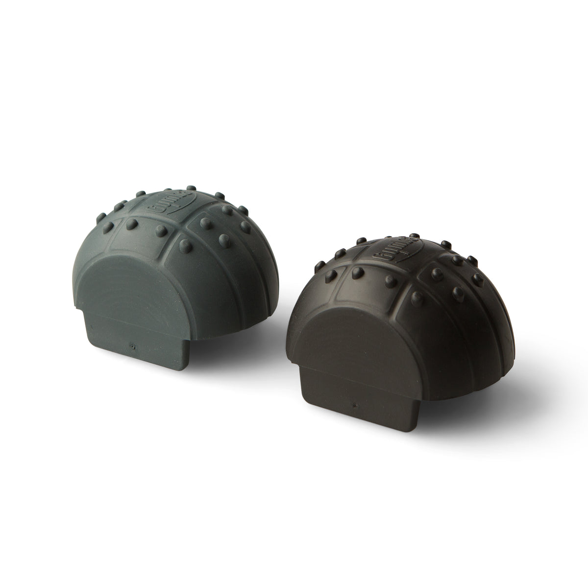 Two grey textured massage balls for the Gymba activation board