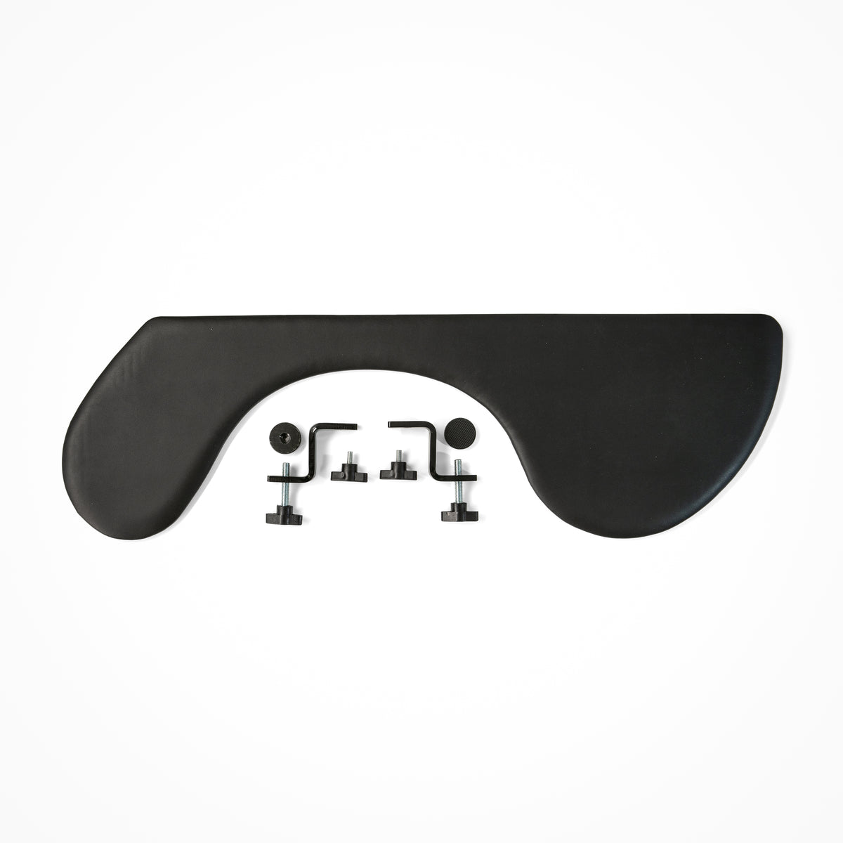 Arm support Pro Ultra Slim seen from the front, showing the contoured pad