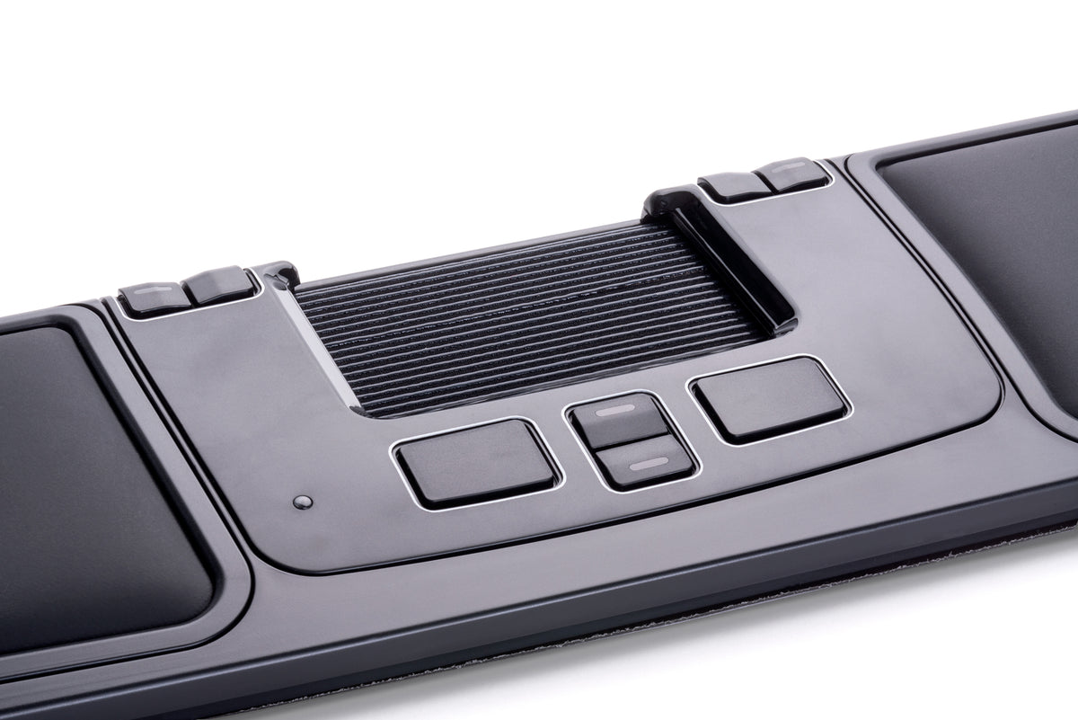 Close-up of the Advance 2.0 Plus control keys and rollerbar
