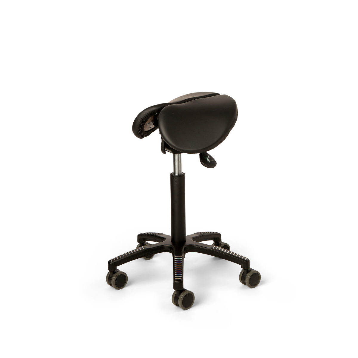 Core Split Tilt saddle chair seen at an angle from the front