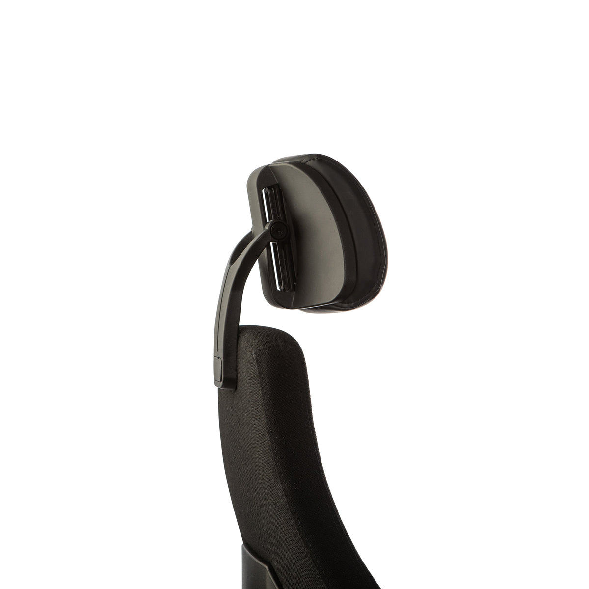 Close-up of the adjustable headrest on the Josefin office chair