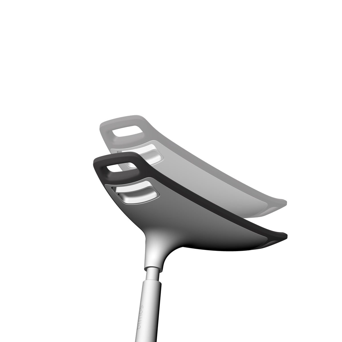 Close-up of the ESD protected FIN leaning chair seat and chrome stem
