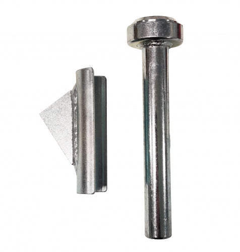 Metal gas spring removal tool with wedge and cylindrical sleeve for office chair maintenance