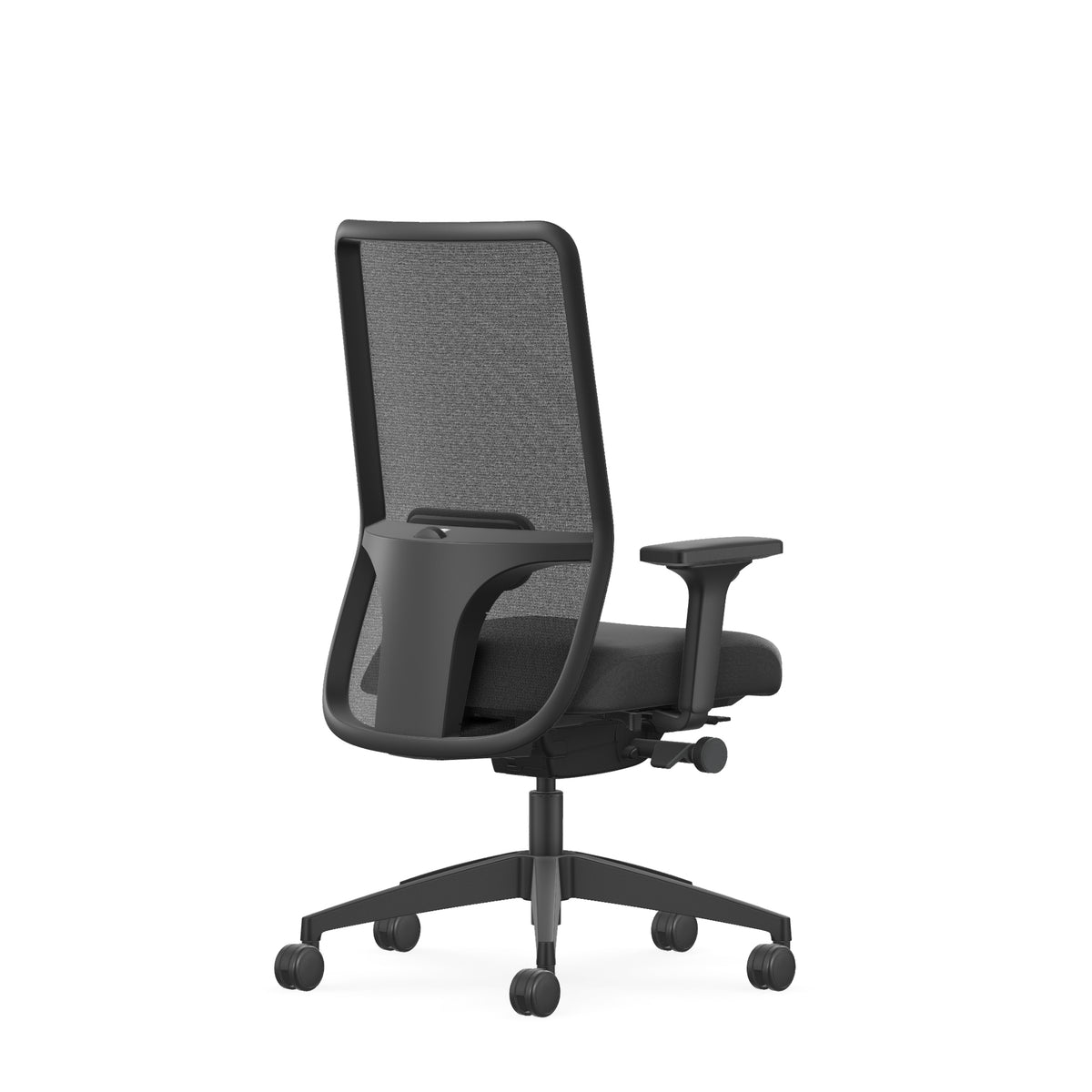 NC260 office chair viewed from the rear, showing the mesh backrest frame
