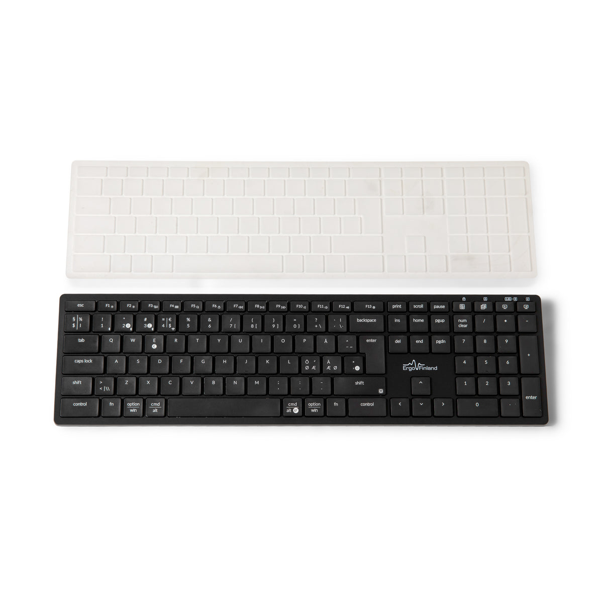 NordType X3 three-in-one keyboard viewed from above on a white background