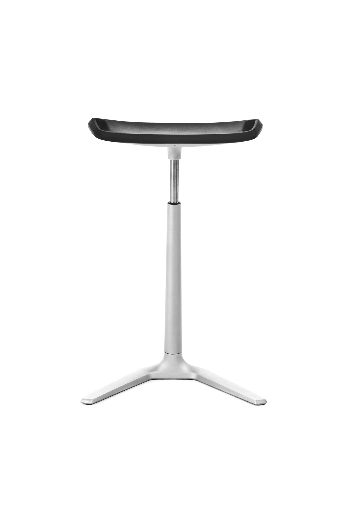 ESD protected FIN leaning chair seen from above, showing the seat and base