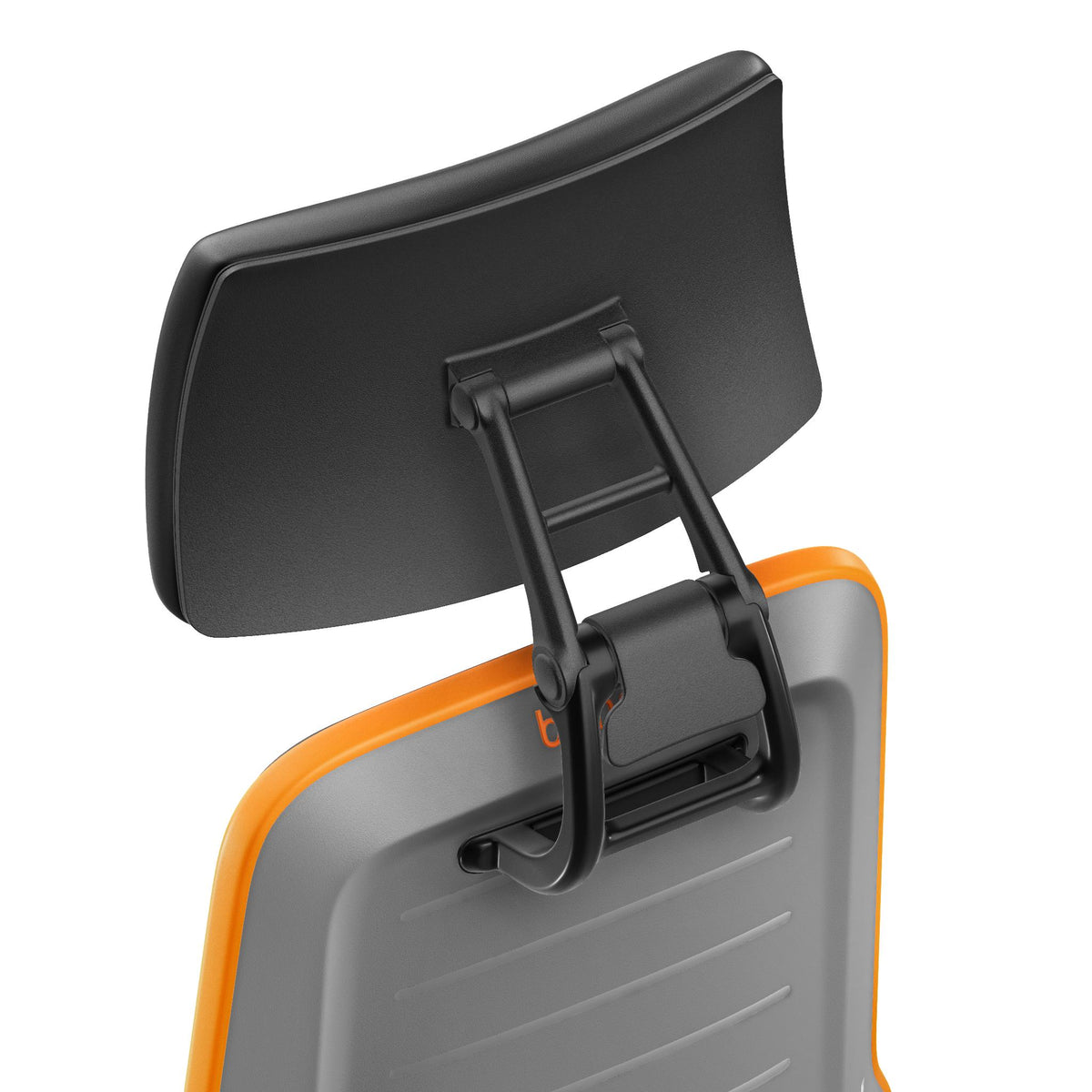 Close-up of the Neon Industrial Chair XXL backrest and headrest