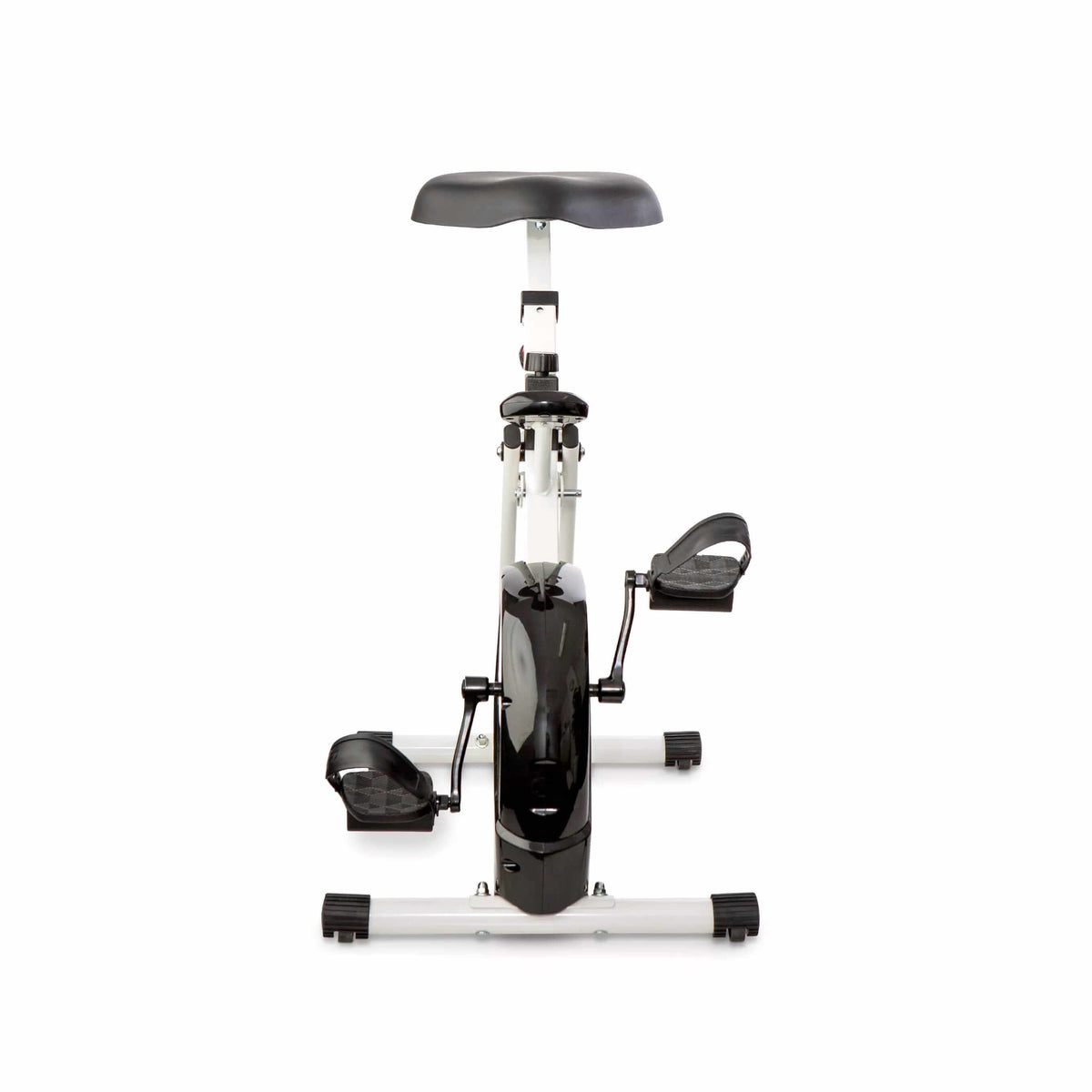 ErgoDeskBike 2.0 basic office bike with pedals and a white frame
