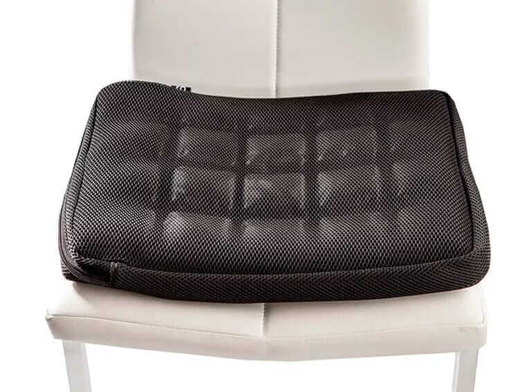 SitCell air cushion seat on an armchair, seen from above