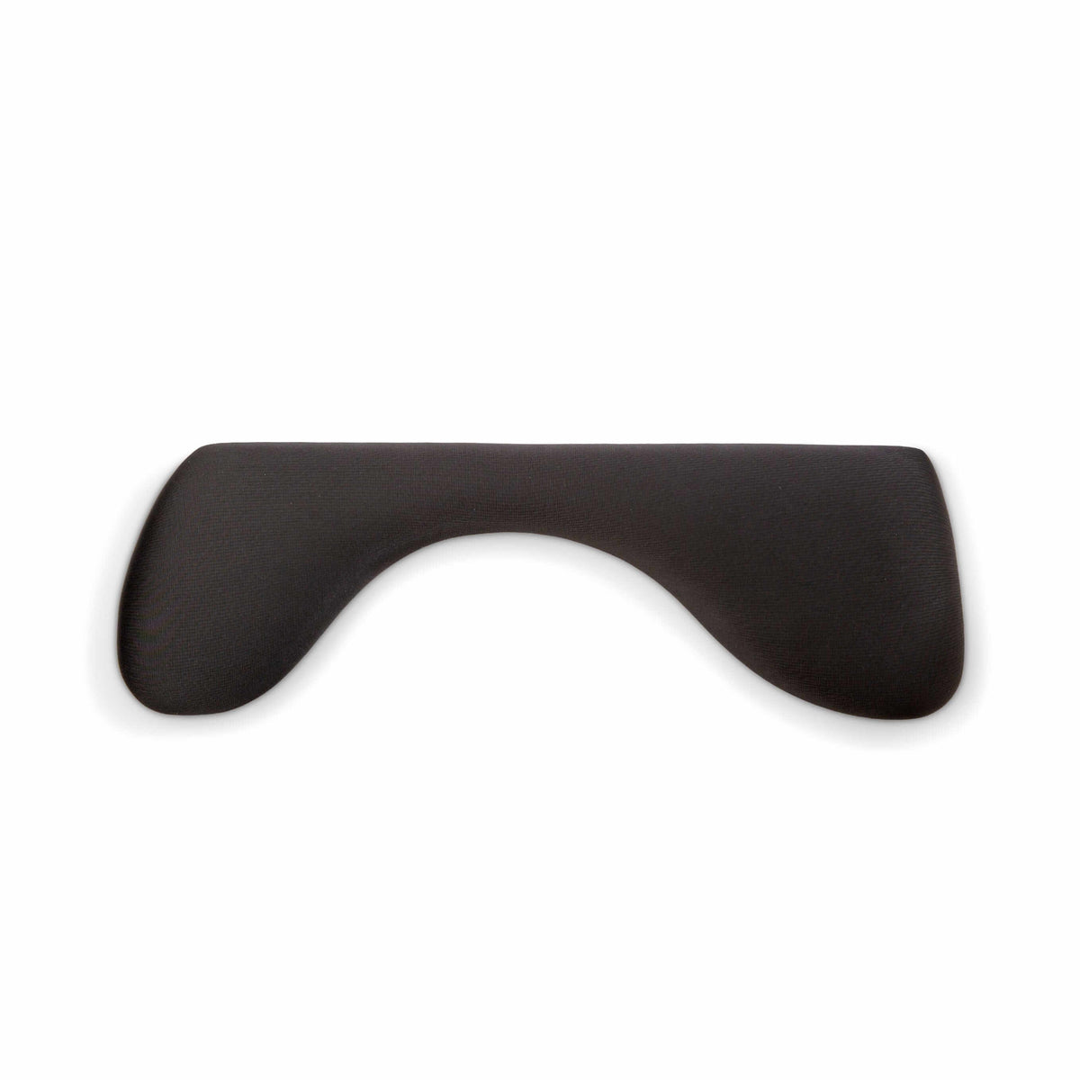 Arm support small, 55 cm, in black Lycra fabric seen from above